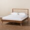 Baxton Studio Toru Mid-Century Modern Ash Walnut Finished Wood King Size Platform Bed 180-11111-9409-Zoro - alternate 10